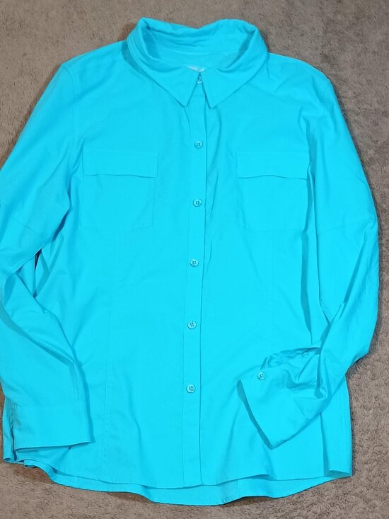 Reel Legends Tops - Reel Legends/Fishing Shirt/Womens XL Blue Coastal Gorpcore Vented Performance To